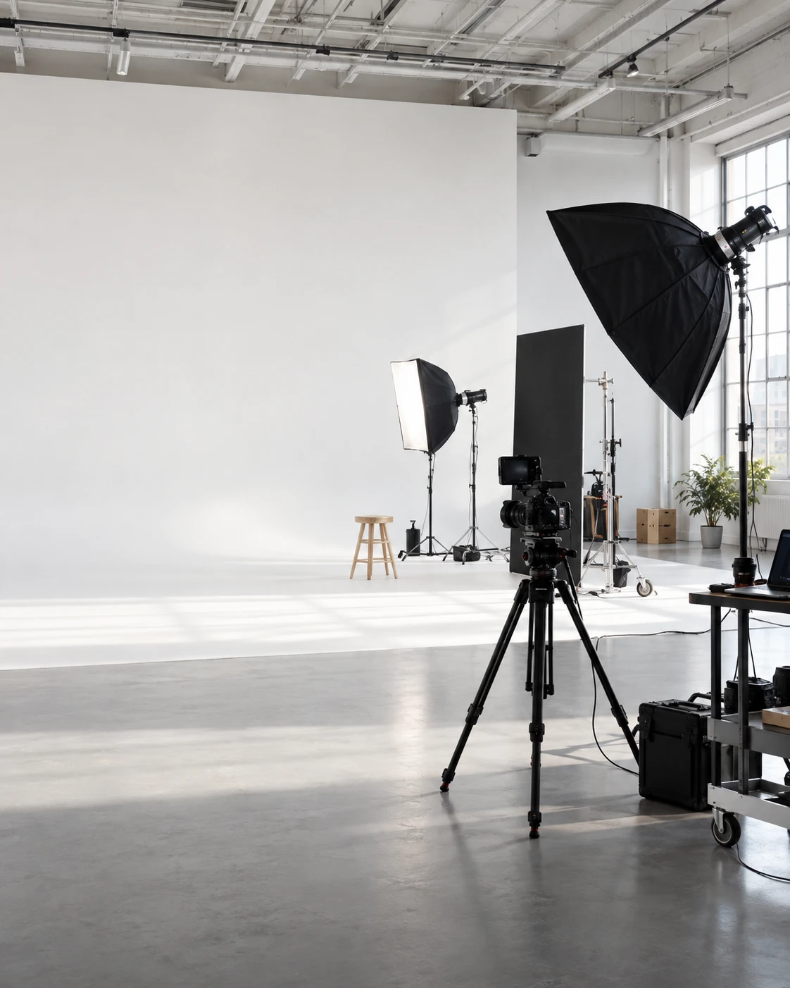 Studio CR8 podcast studio interior background
